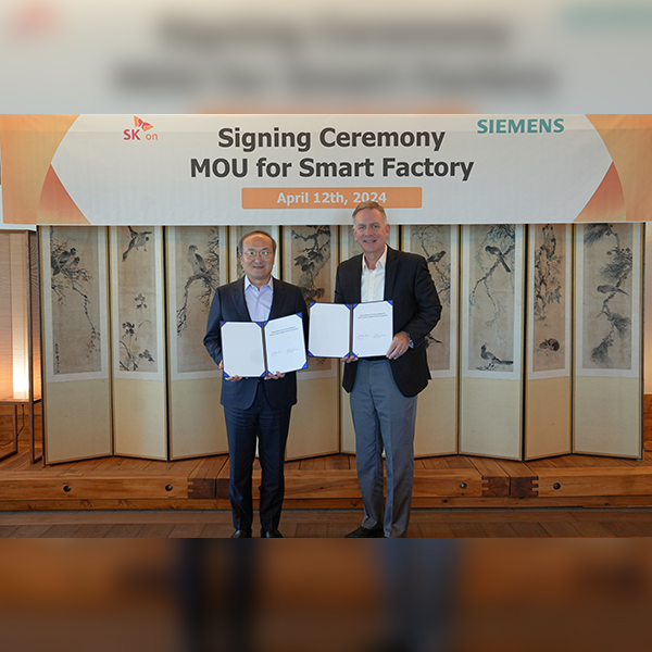 SK On cooperates with Siemens Digital Industries Software to establish a smart factory system 썸네일 이미지